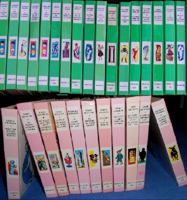bibliotheque rose et verte